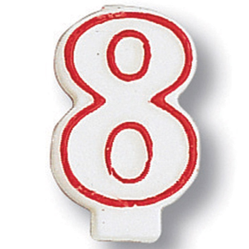 Bulk Pack of 5 #8 Candles