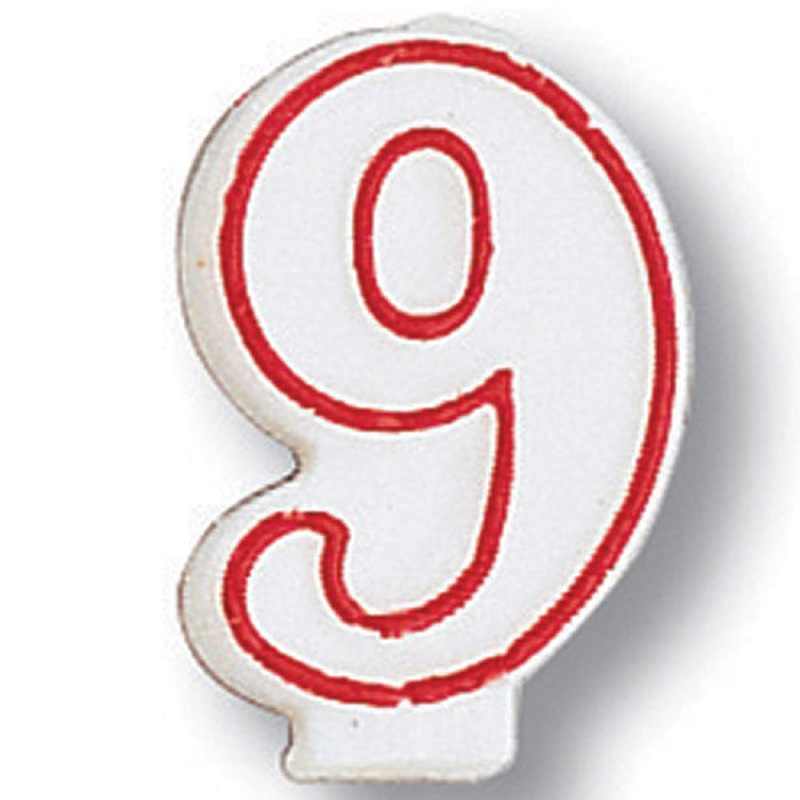 Bulk Pack of 5 #9 Candles