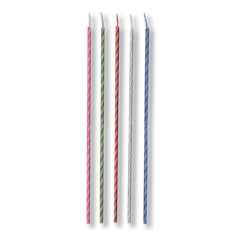Bulk Pack of 60 Party Candles Two Tone, 8"
