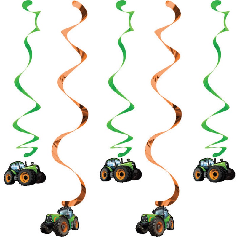 Bulk Pack of 10 Tractor Time Dizzy Danglers