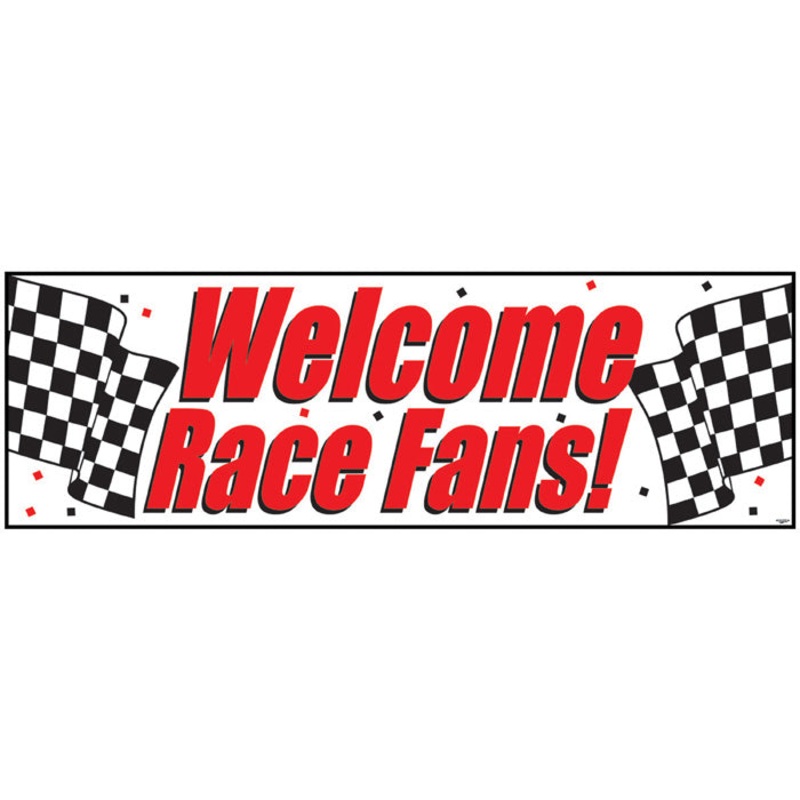 Bulk Pack of 2 Racing Giant Party Banners