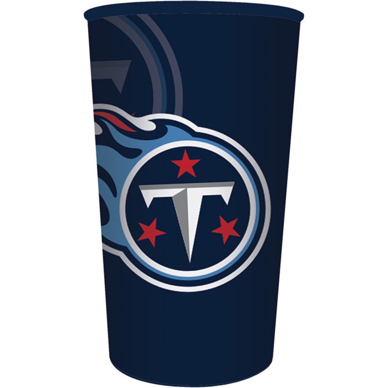 Bulk Pack of 3 Tennessee Titans 22 Oz Plastic Cups