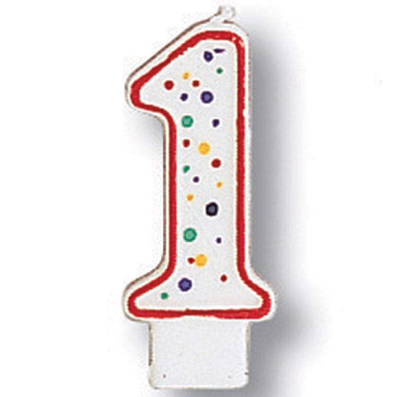 Bulk Pack of 5 Polka Dot #1 Candles