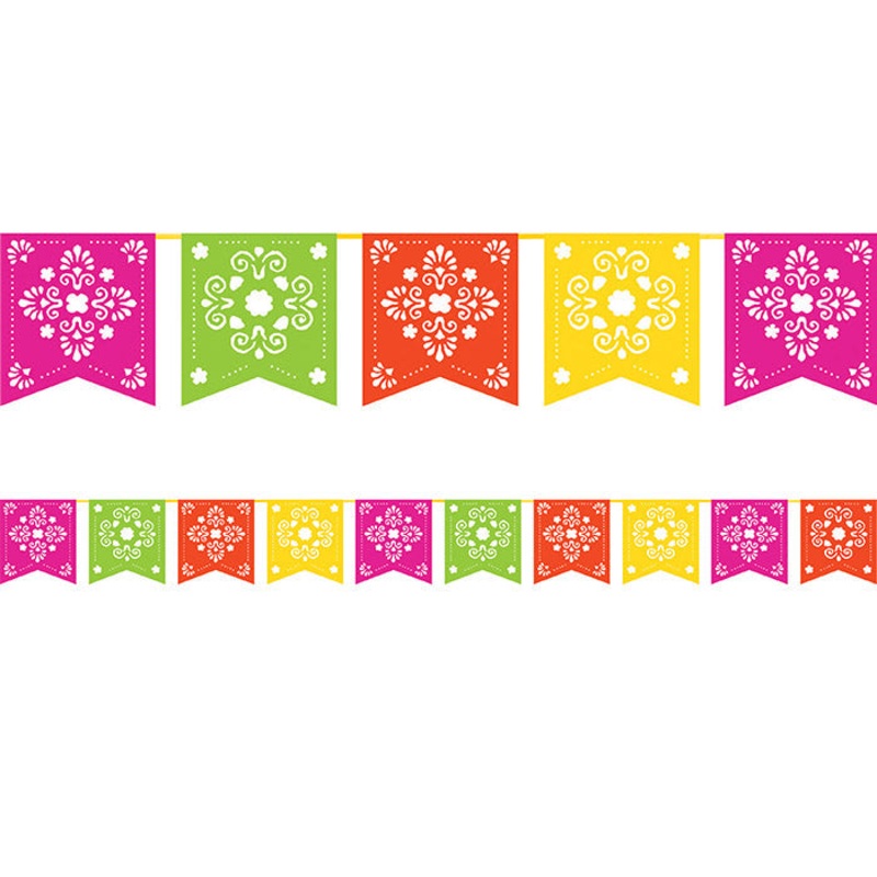 Bulk Pack of 2 Serape Papel Picado Banners