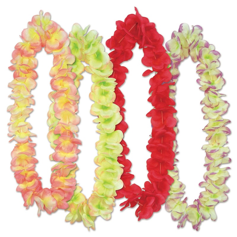 6 Pack Beistle Luau Party Aloha Floral Leis