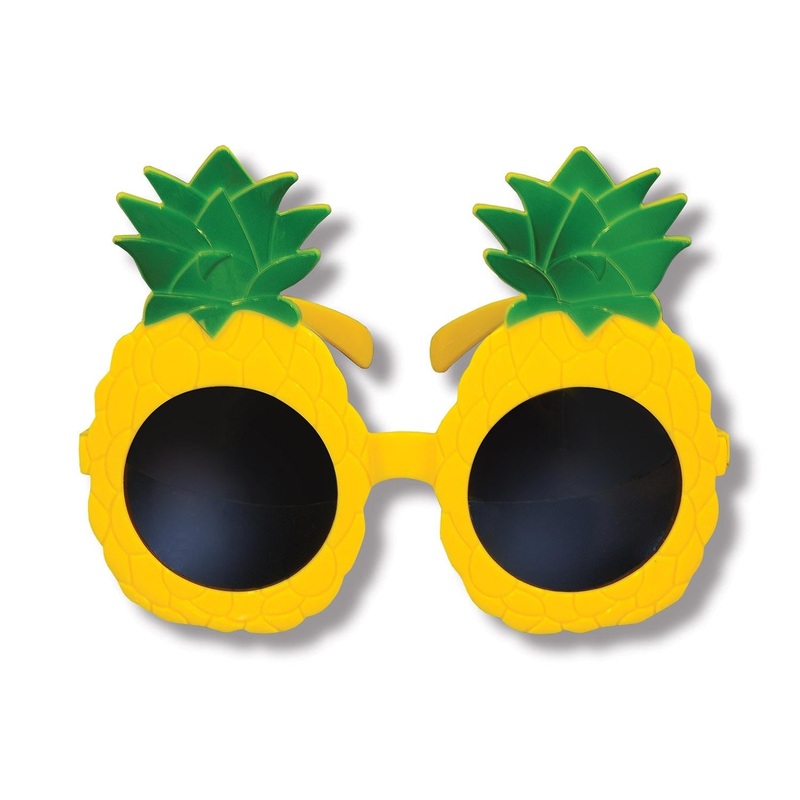 6 Pack Beistle Luau Party Pineapple Glasses