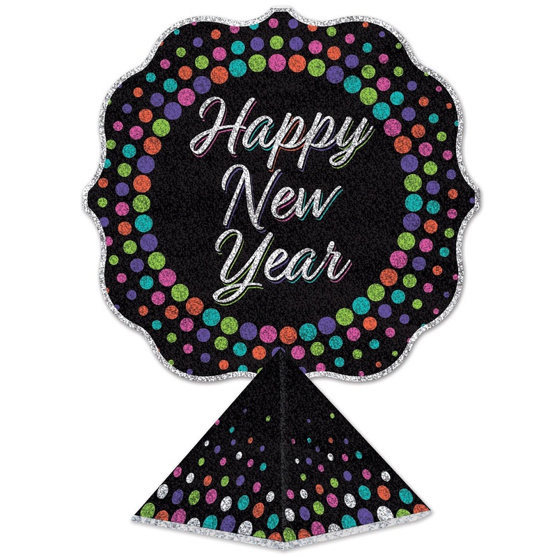 12 Pack Beistle 3-D Happy New Year Centerpiece