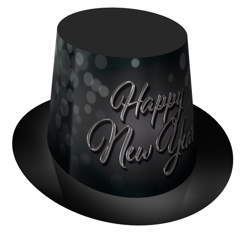25 Pack Beistle Blackout New Year Hi-Hat