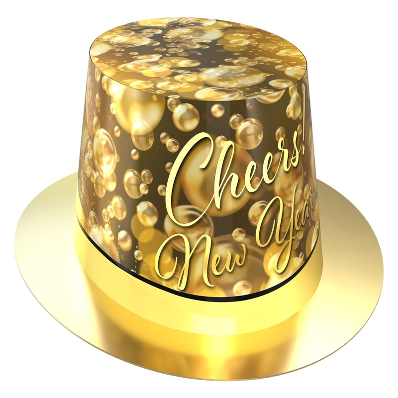 25 Pack Beistle Champagne New Year Hi-Hat
