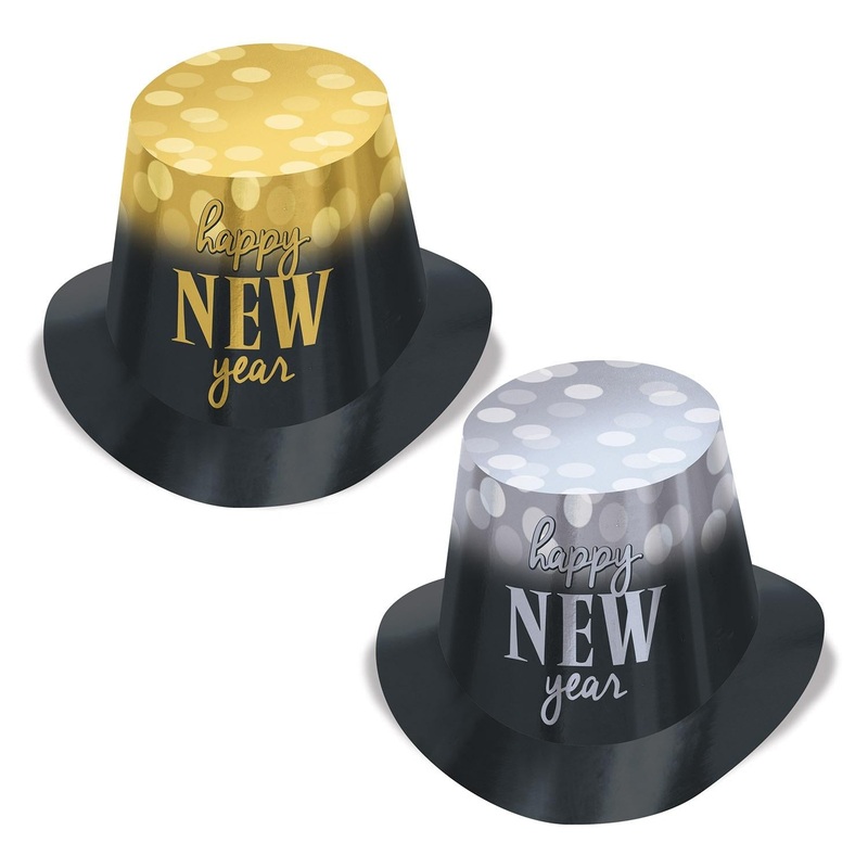 25 Pack Beistle New Year Lights Hi-Hats
