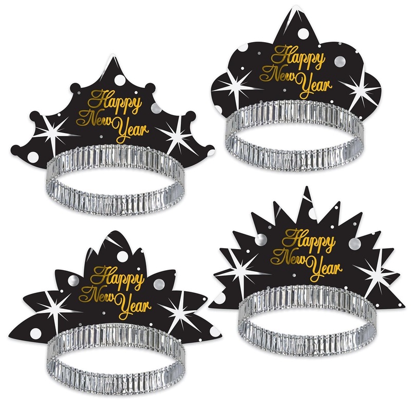 50 Pack Beistle New Year's Eve Shimmer Tiara