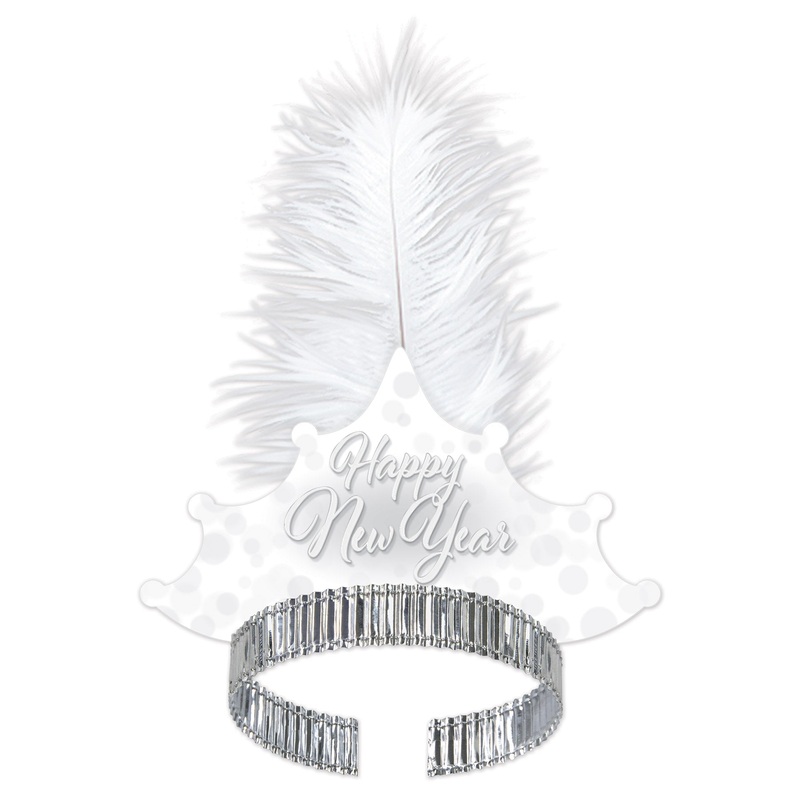 50 Pack Beistle Whiteout New Year Tiara