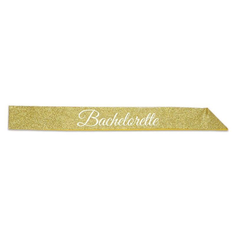 6 Pack Beistle Bachelorette Glittered Sash