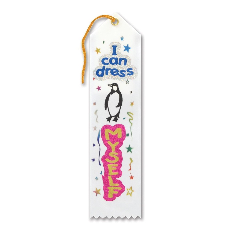 6 Pack Beistle I Can Dress Myself Award Ribbon