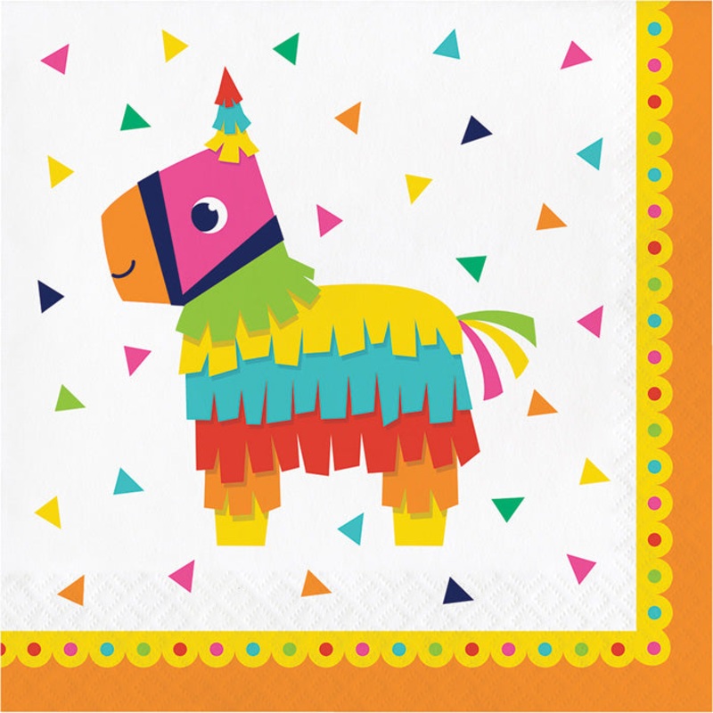 Bulk Pack of 32 Fiesta Fun Napkins
