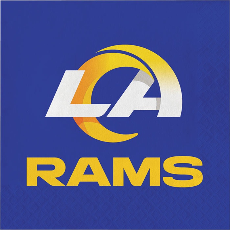 Bulk Pack of 32 Los Angeles Rams Luncheon Napkins