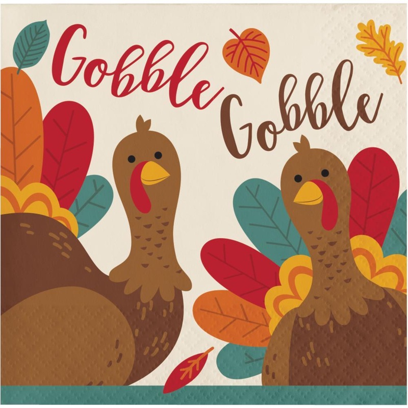 Bulk Pack of 48 Tom Turkey Beverage Napkins