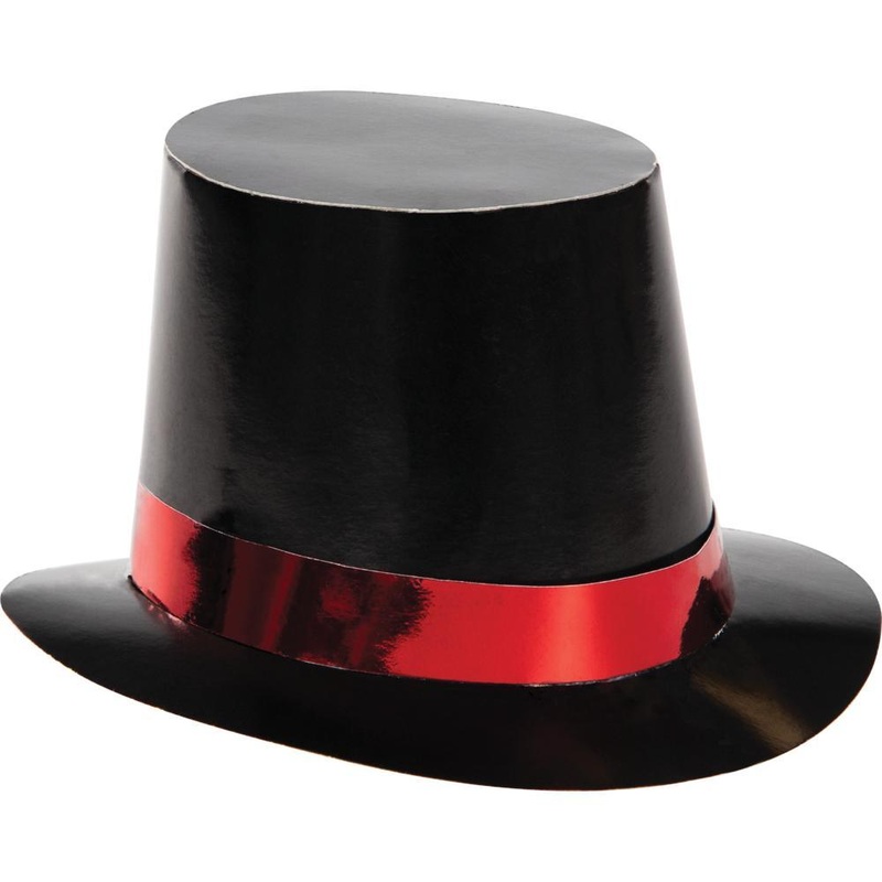 Bulk Pack of 8 Mini Top Hats