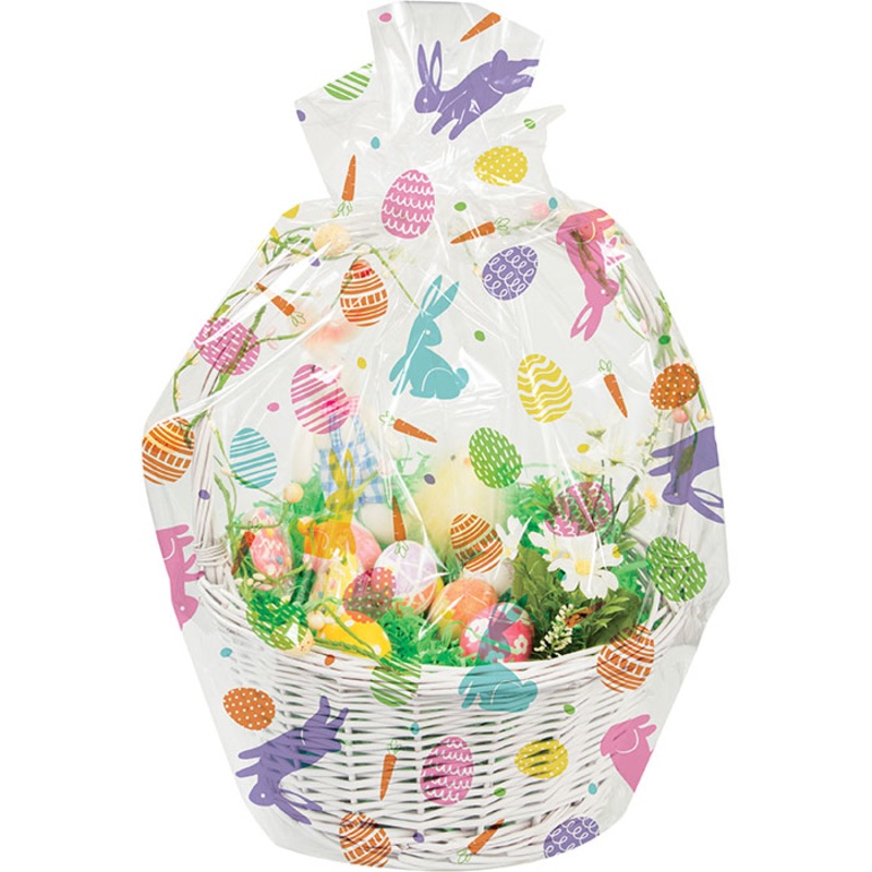 Bulk Pack of 3 Easter Cello Bag for Easter Baskets
