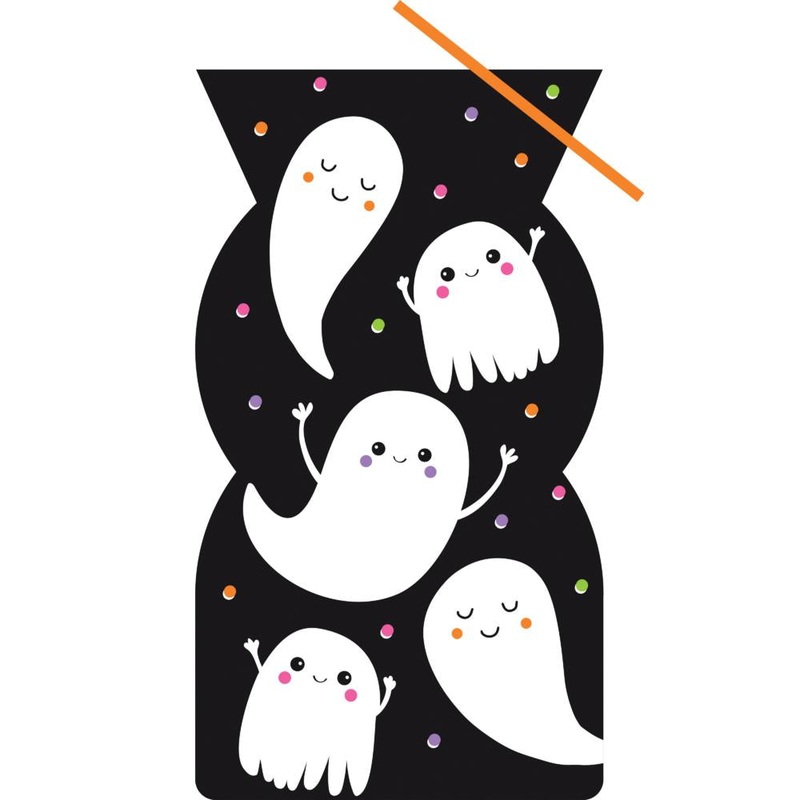 Bulk Pack of 40 Halloween Ghosts Favor Bags