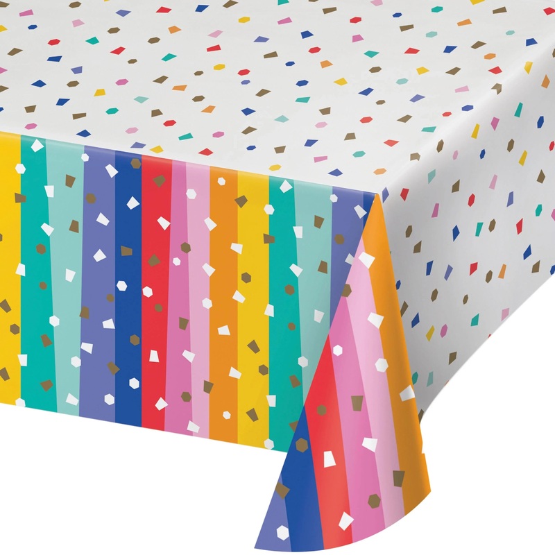 Bulk Pack of 2 Birthday Confetti Tablecovers 54" x 102"