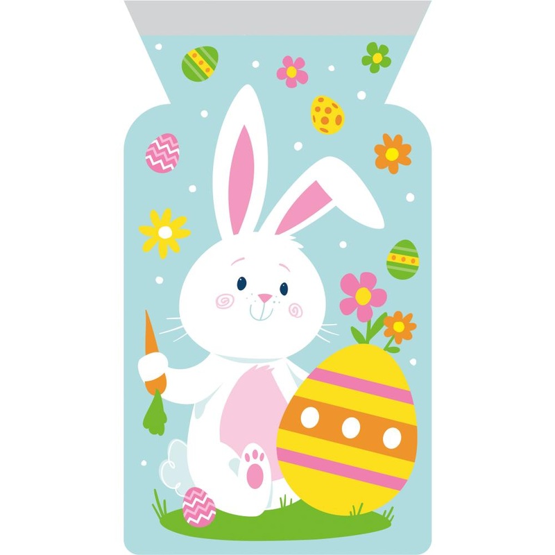 Bulk Pack of 24 Easter Characters Cello Bag w/Zipper