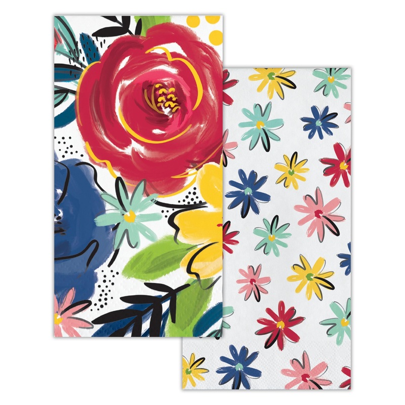 Bulk Pack of 48 Bountiful Blooms 2ply Dinner Napkins