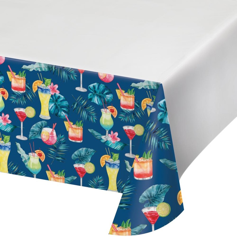 Bulk Pack of 2 Summer Breeze Paper Tablecovers, 54"x102"