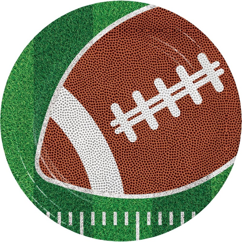 Bulk Pack of 24 Tailgate Time Luncheon Plates