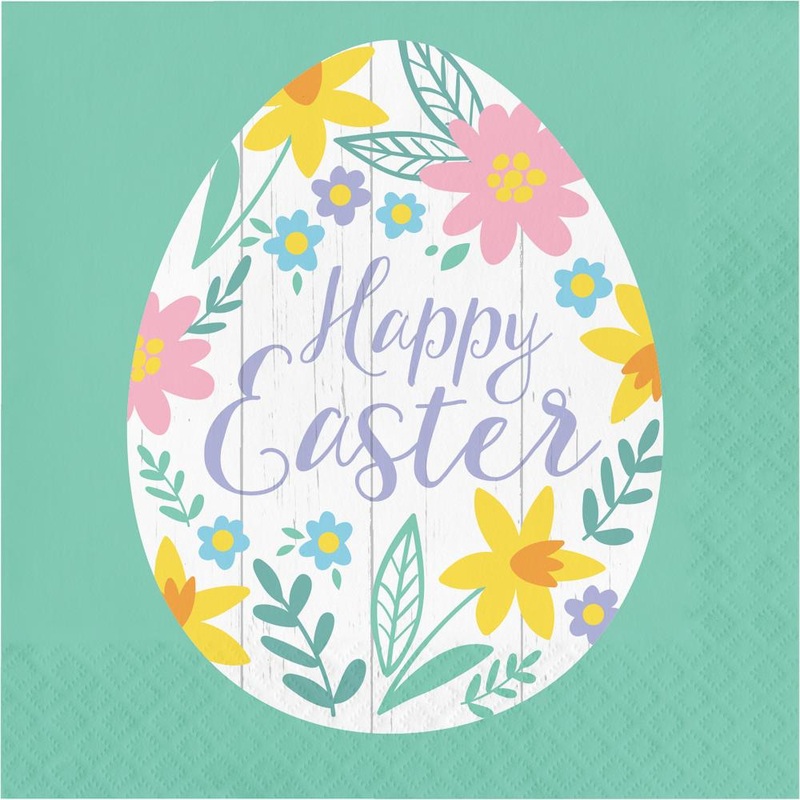 Bulk Pack of 32 Easter Elegance Luncheon Napkins