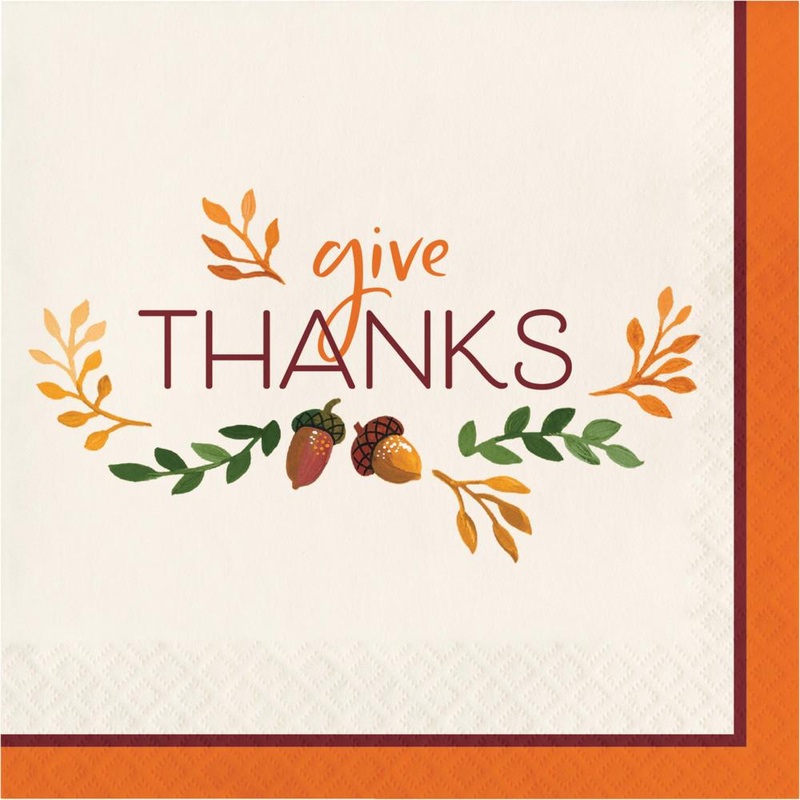 Bulk Pack of 32 Fall Festivities Luncheon Napkins