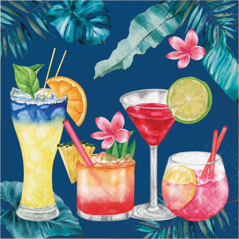 Bulk Pack of 32 Summer Breeze Luncheon Napkins