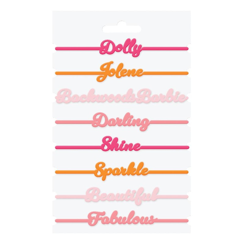 Bulk Pack of 16 Dolly Parton Silicone Band Drink Markers