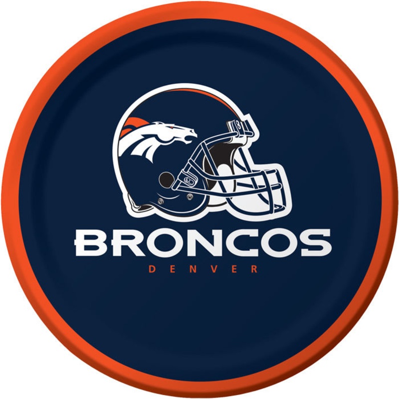 Bulk Pack of 24 Denver Broncos Dessert Plates