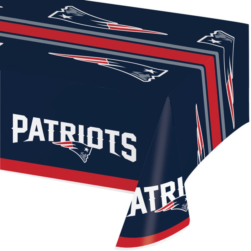 Bulk Pack of 2 New England Patriots Plastic Table covers, 54" X 102"