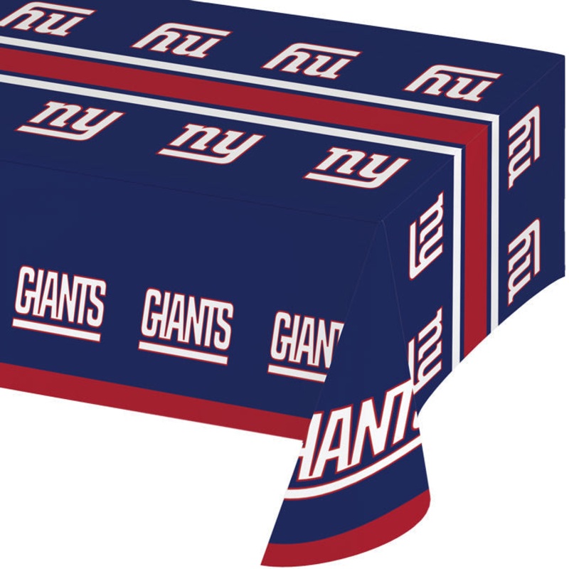 Bulk Pack of 2 New York Giants Plastic Table covers, 54" X 102"