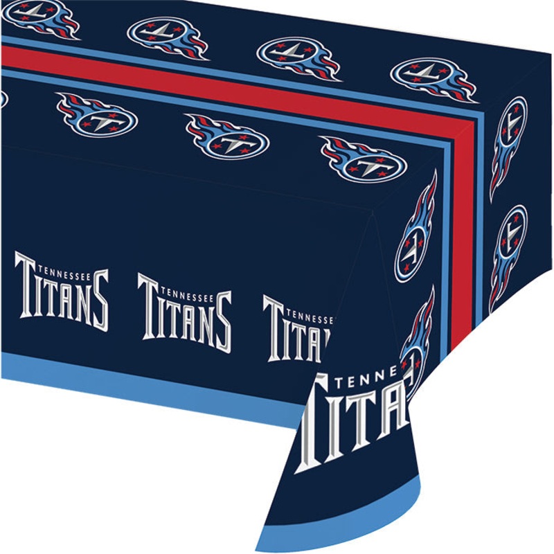 Bulk Pack of 2 Tennessee Titans Plastic Table covers, 54" X 102"