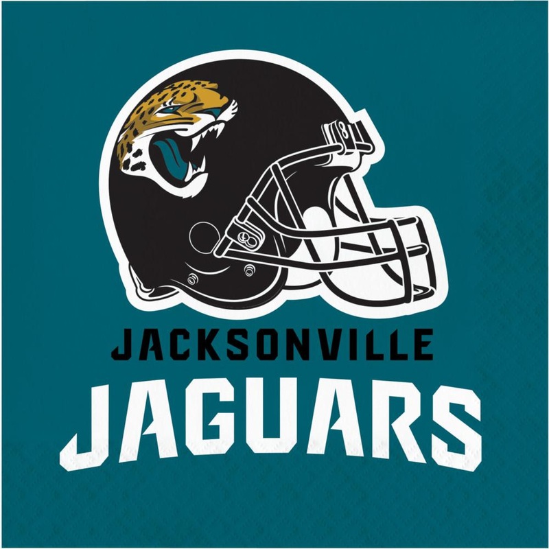 Bulk Pack of 32 Jacksonville Jaguars Luncheon Napkins