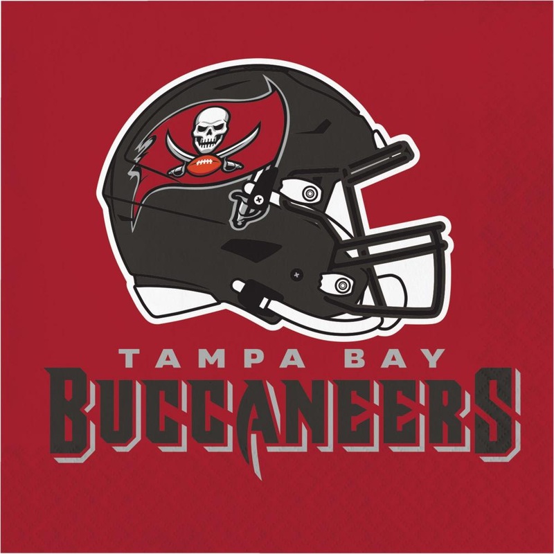 Bulk Pack of 32 Tampa Bay Buccaneers Napkins