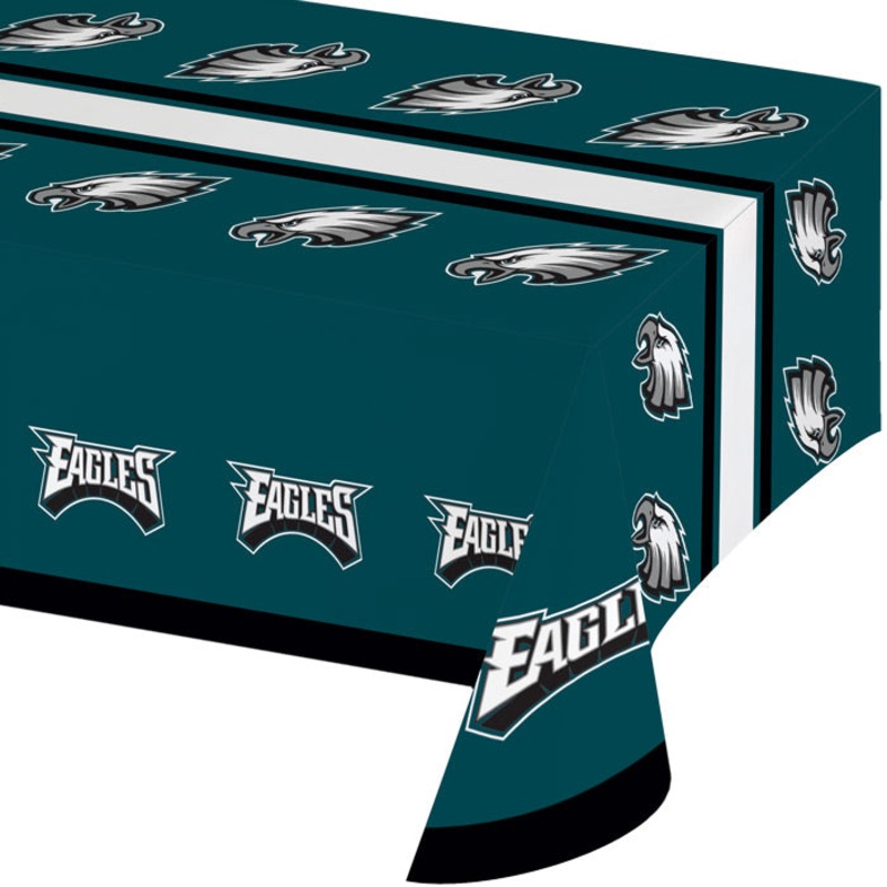 Bulk Pack of 2 Philadelphia Eagles Plastic Table covers, 54" X 102"