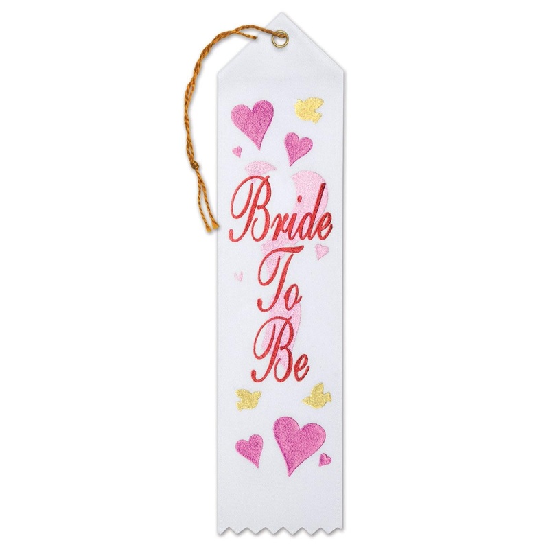 6 Pack Beistle Bride To Be Award Ribbon