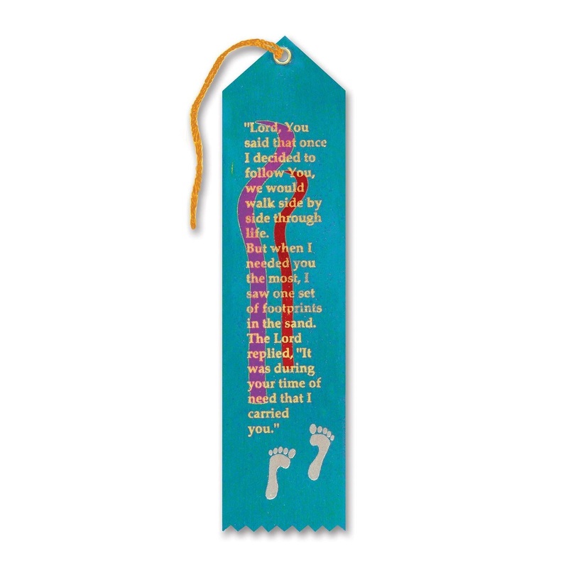 6 Pack Beistle Footprints In The Sand Ribbon