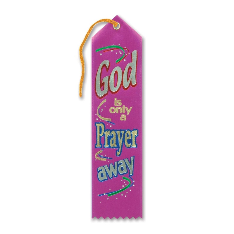 6 Pack Beistle God Is Only A Prayer Away Ribbon