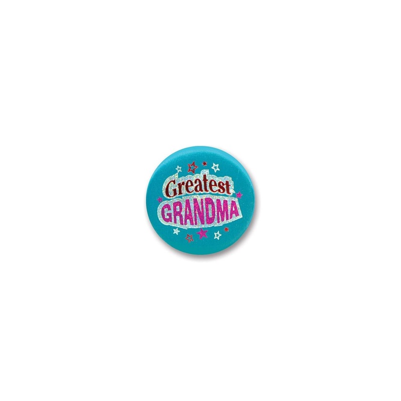 6 Pack Beistle Grandparent's Day Greatest Grandma Satin Button