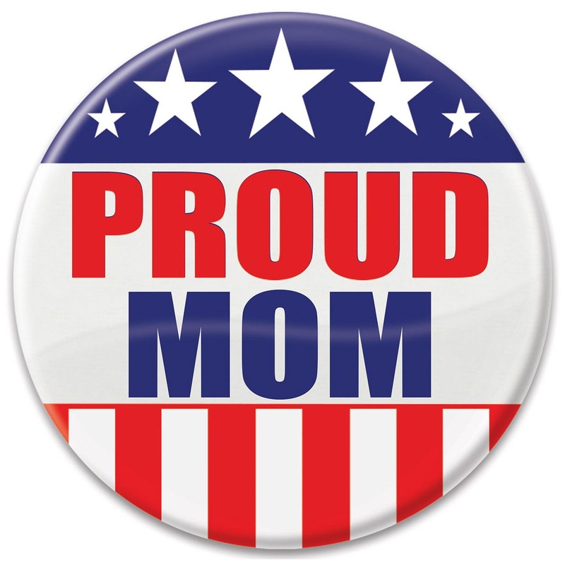 6 Pack Beistle Proud Mom Button