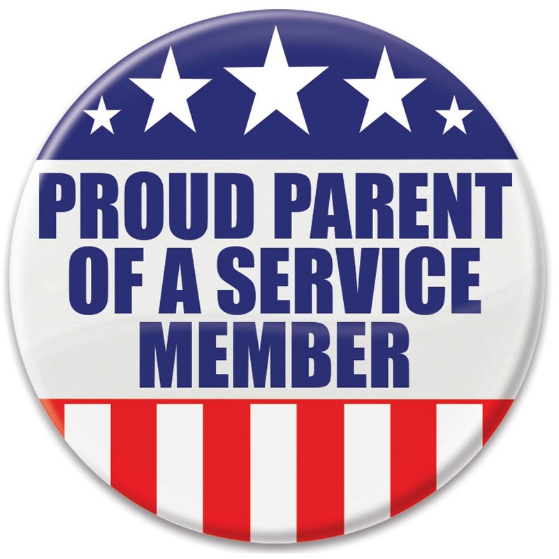 6 Pack Beistle Proud Parent Of A Service Member Button