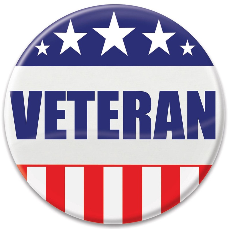 6 Pack Beistle Veteran Button