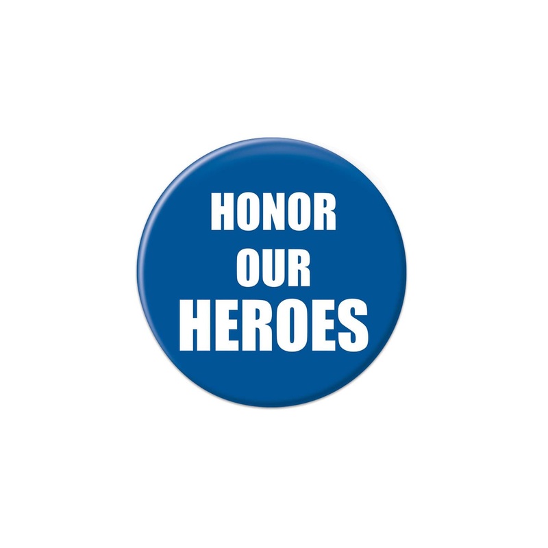 6 Pack Beistle Honor Our Heroes Button