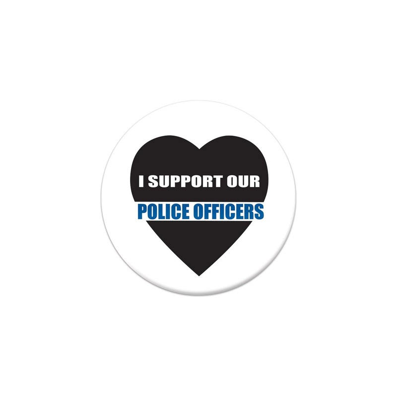 6 Pack Beistle I Support Our Police Officers Button