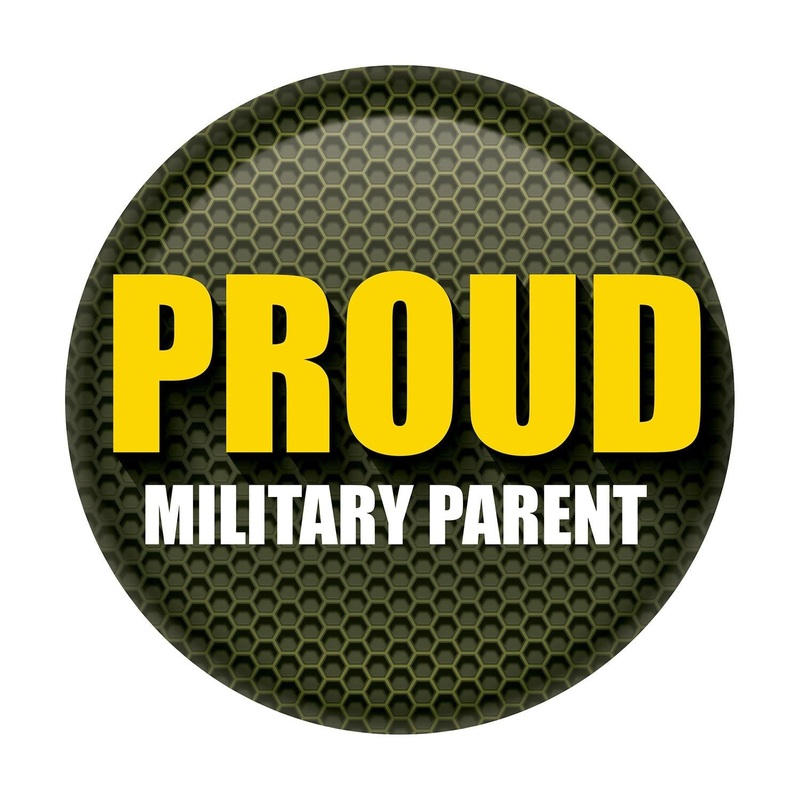 6 Pack Beistle Proud Military Parent Button - Green